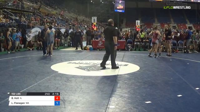 Junior WM 152 Consi of 4 - Brooke Holt (IL) vs. Lena Flanagan (WA) смотреть онлайн