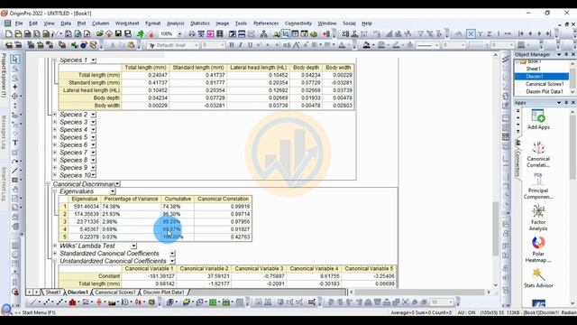 Canonical Discriminant Analysis (CDA) | Multivariate Analysis | OriginPro смотреть онлайн
