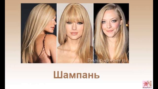 Цвет волос для цветотипа "Лето" смотреть онлайн