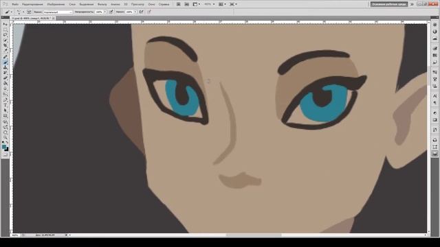 Рисунок девочки в Photoshop | Speedpaint Adobe Photoshop смотреть онлайн
