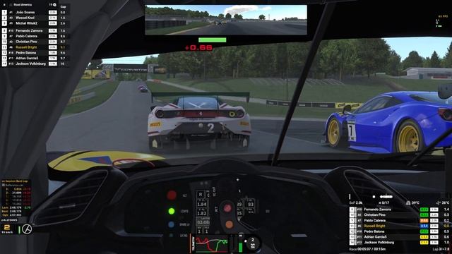 Ferrari GT3 - Fixed | Road America | iRacing смотреть онлайн