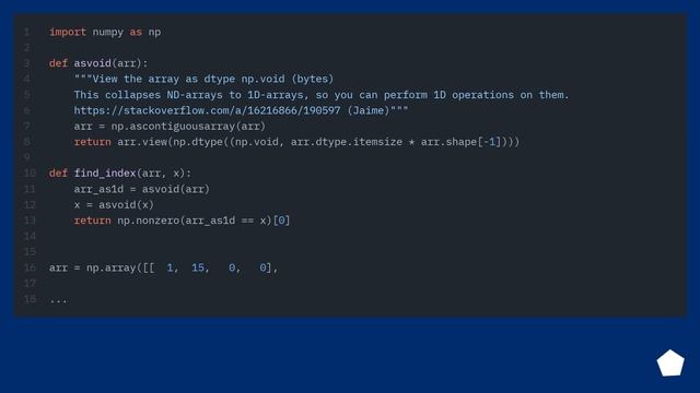 Fast way to find index of array in array of arrays смотреть онлайн