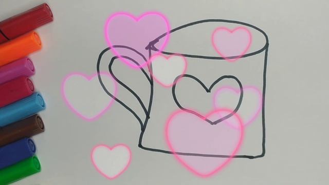 drawing for ?children?/рисуем кружки для детей/?為孩子畫杯子? смотреть онлайн
