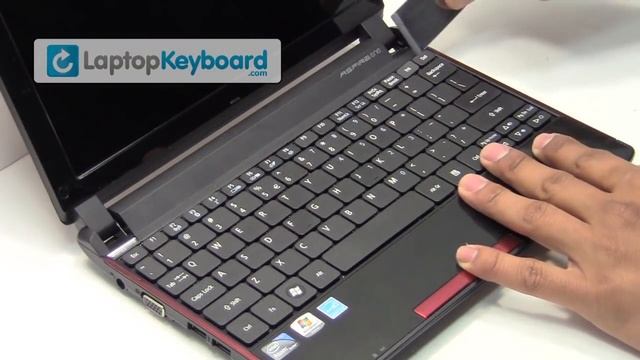 Acer Aspire Keyboard Installation Replacement - Remove Replace Install Netbook 532H KAV10 NAV50