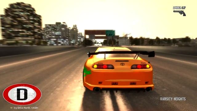 GTA 4 Fast and Furious 1000HP Toyota Supra Sound + PaintJob Mods GamePlay смотреть онлайн