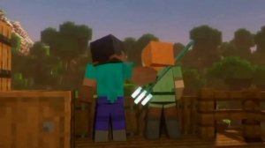 Микс песни майнкрафт Стив и Алекс /Не надо быть сильной