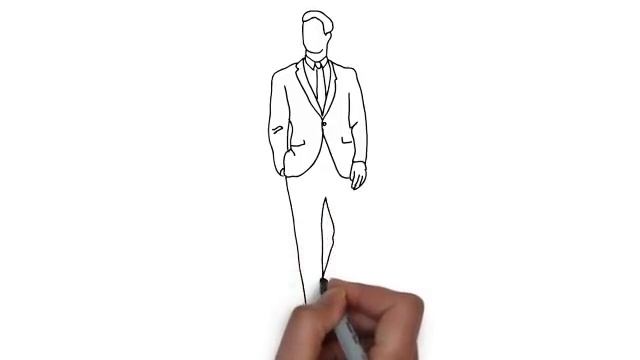 How To Draw Man In Suit смотреть онлайн
