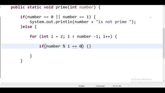 Prime number program in java | java interview question | coding round question смотреть онлайн