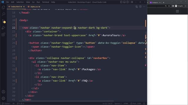 Bootstrap 5 Navbar - Change Breakpoint смотреть онлайн