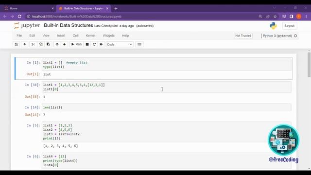 Data Structures in Python - List, Tuple, Set and Dictionary | Free Coding смотреть онлайн