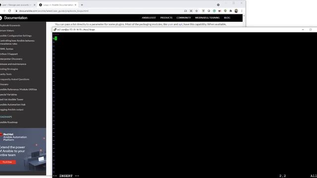 Example using loop: to pass the RHCE with Ansible смотреть онлайн