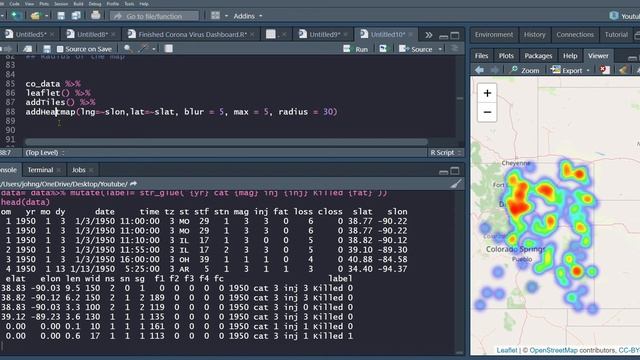 How to build a HeatMap in R using Leaflet смотреть онлайн