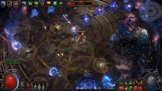 PoE 3.18/Sentinel - Uber Maven Kill (Seismic Trap Saboteur) смотреть онлайн