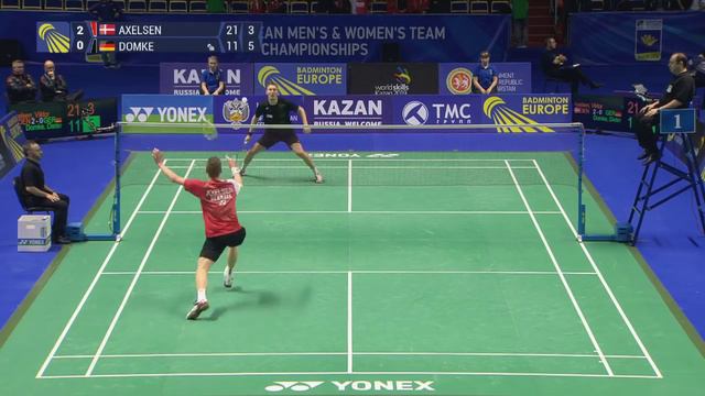 Badminton - Viktor Axelsen (DEN) Vs Dieter Domke (GER) - SF, EMTC 2016