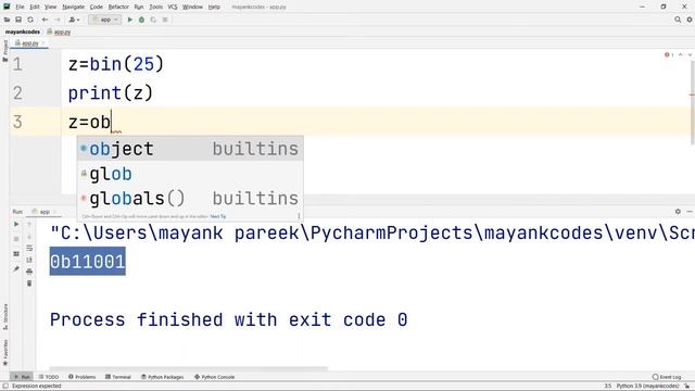 #09 DECIMAL TO BINARY, OCTAL AND HEXADECIMAL NUMBERS IN PYTHON || #python #binarynumber смотреть онлайн