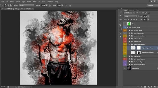 Wildness - Grunge Photoshop Action - Tutorial смотреть онлайн