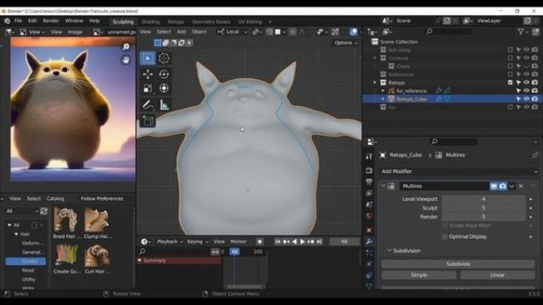 Unbelievable Animal Fur Method in Blender 3.5