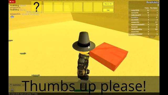 ROBLOX Thanksgiving 2013 [Golden Pilgrim hat] смотреть онлайн