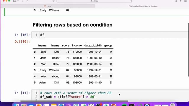 Filtering a Pandas DataFrame смотреть онлайн
