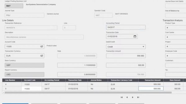 An introduction to SunSystems Accounting Software