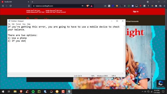 "A System Error Has Occurred. Please Try Again." HOW TO FIX Vanilla Gift Card Balance смотреть онлайн