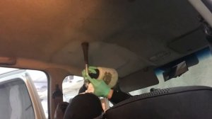 Химчистка потолка Рено Логан