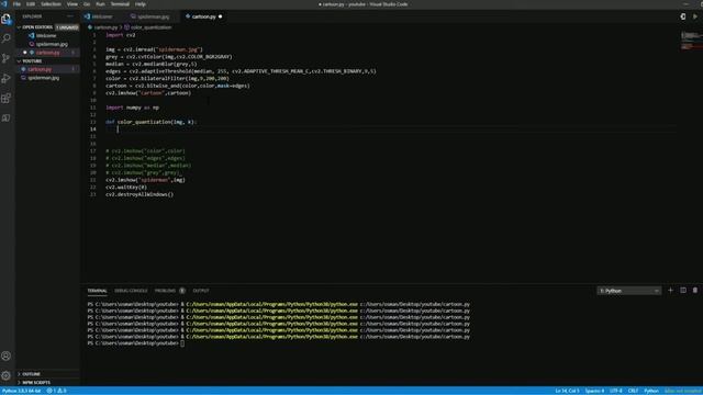 Python ile Çizgi Film Efekti Nasıl Oluşturulur? (How to Create Cartoon Effect with Python?) смотреть онлайн