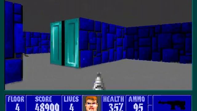 Прохождение легендарной Wolfenstein 3D. Управление.(1 серия)