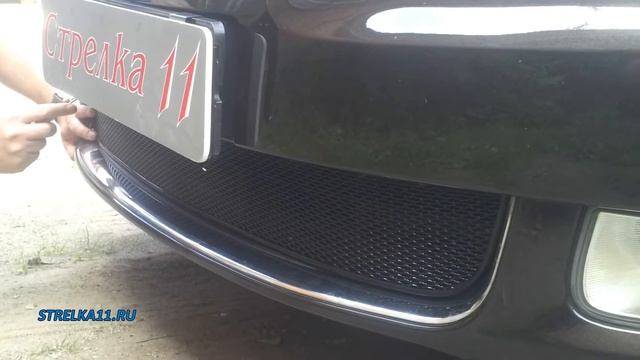 Защита радиатора Premium для SKODA SUPER B 2009-2013г.в. (Черный) - strelka11.ru смотреть онлайн