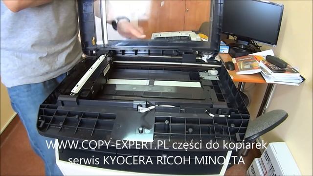 Copier Glass KYOCERA FS1028 FS1128 removing cleaning смотреть онлайн