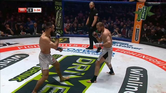 Бой Али Багаутинов  Вартан Асатрян Бой (2560 1440 P) Fight Nights Global 92