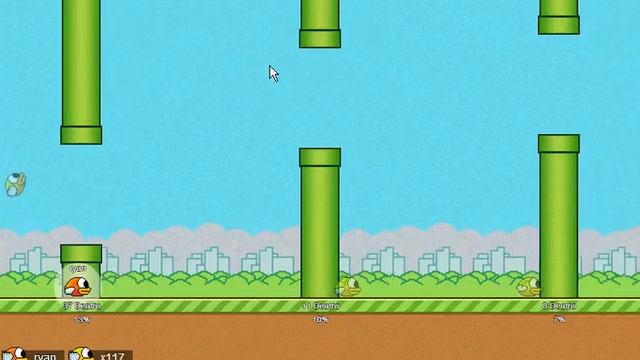 Flappy Bird-MMO .Try it out смотреть онлайн