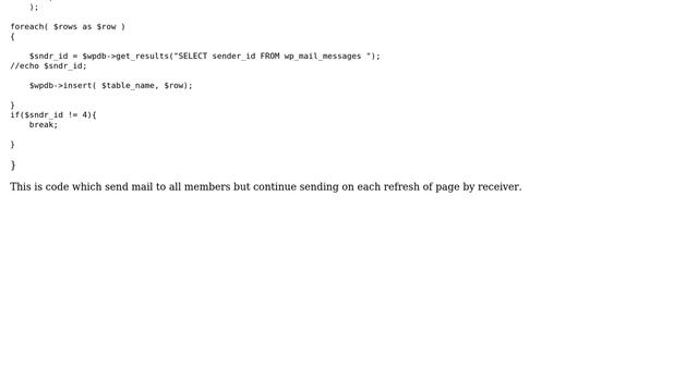 Wordpress: Stop the execution of foreach loop which extract data from array? смотреть онлайн