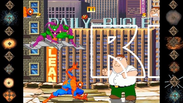 Spiderman (Marvel Comics) vs Peter Griffin (Family Guy) - Ultimate Mugen Fight 2016 смотреть онлайн