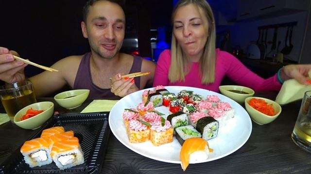 МУКБАНГ - СУШИ И РОЛЛЫ / КАК НЕ НАДОЕСТЬ МУЖЧИНЕ смотреть онлайн