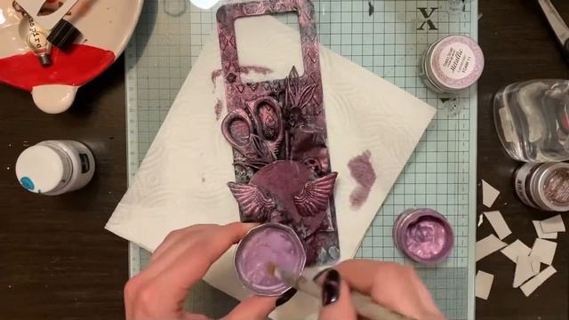 Подвес на дверь в стиле микс- медиа / Srep-by-step Tutorial Alterscrap Mixed-media