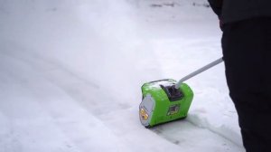 Снегоуборщик снеголопата Greenworks GD40SS аккумуляторный 40V