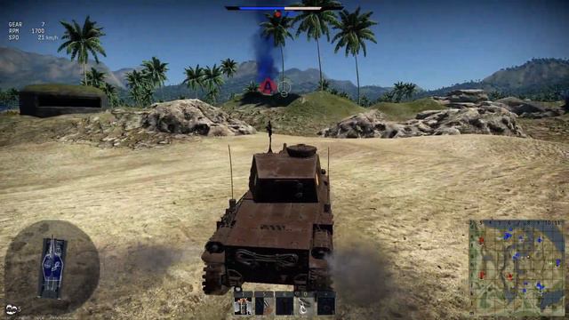 Chi-Nu II in the jungle map | RB mission | War Thunder prem смотреть онлайн
