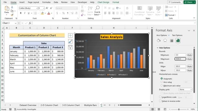How to Create a Column Chart in Excel смотреть онлайн