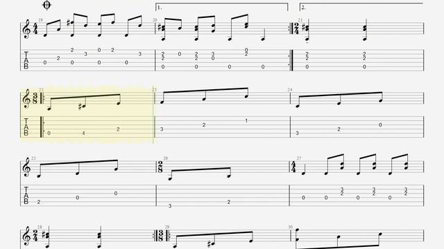 Here Comes The Sun - The Breatles - Fingerstyle Guitar TAB смотреть онлайн