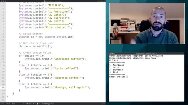 Text-based Menu Driven Program in Java [Part 1/3] смотреть онлайн