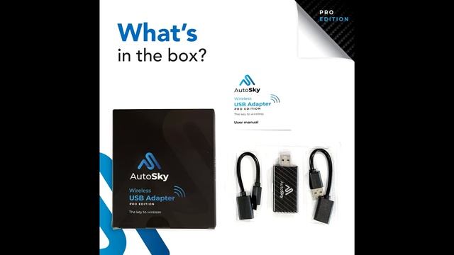 AutoSky Wireless CarPlay Adapter 2023 Pro Edition For Factory Wired CarPlay Cars  Wireless CarPlay