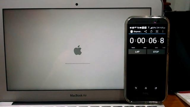 Macbook Air 11" Mid 2012 Bootup Speedtest Yosemite смотреть онлайн