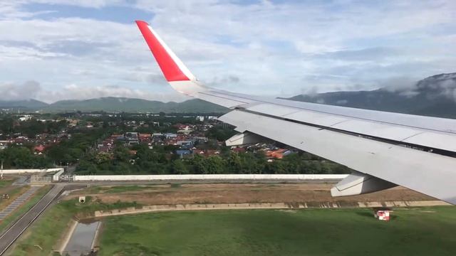 A320 Thai AirAsia Landing At Chiang Mai International Airport