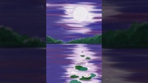 Поэтапное рисование «Пруд с кувшинками»