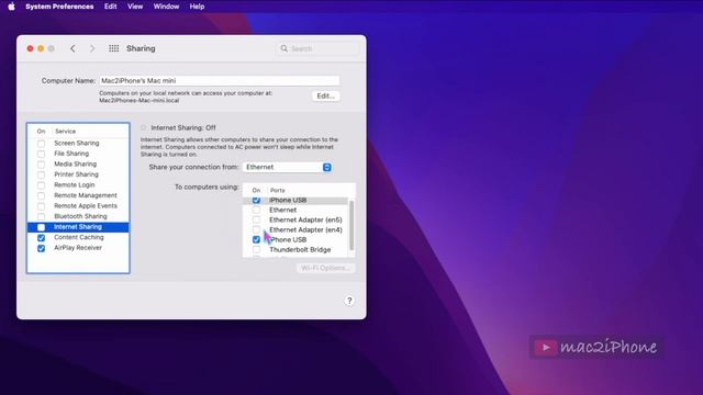 How to share internet connection from Mac смотреть онлайн