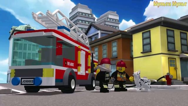 Lego Police Car. Sport cars and Fire truck - Android Game My City смотреть онлайн