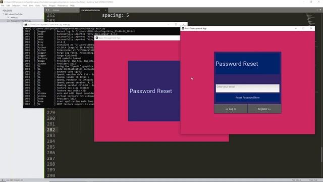 5. Password Reset Screen Design - Management App with python Kivy смотреть онлайн