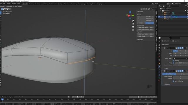 Step-By-Step Blender Beginners Tutorial on How to Model a Computer Mouse | Blender смотреть онлайн