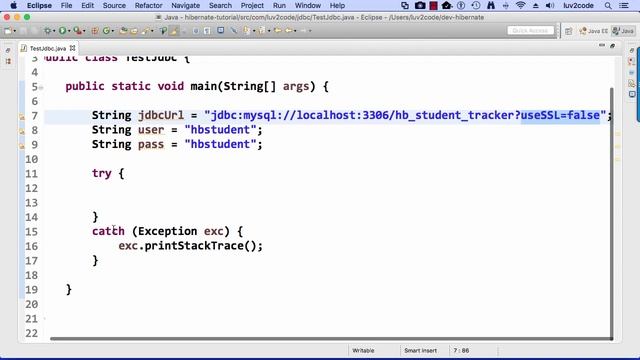 Hibernate Tutorial #8 - Test the JDBC Connection смотреть онлайн